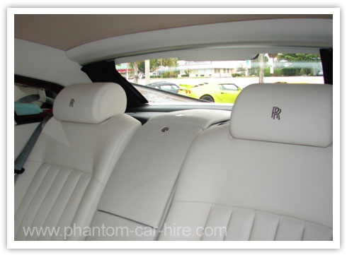 White Phantom Back Seats